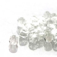 True2™ Czech Fire polished faceted glass beads 2mm - Crystal